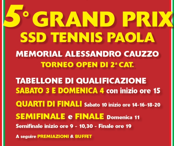 5° Grand Prix Memorial Alessandro Cauzzo