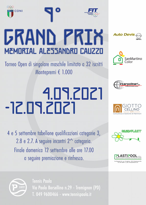 9° Grand Prix Memorial Alessandro Cauzzo