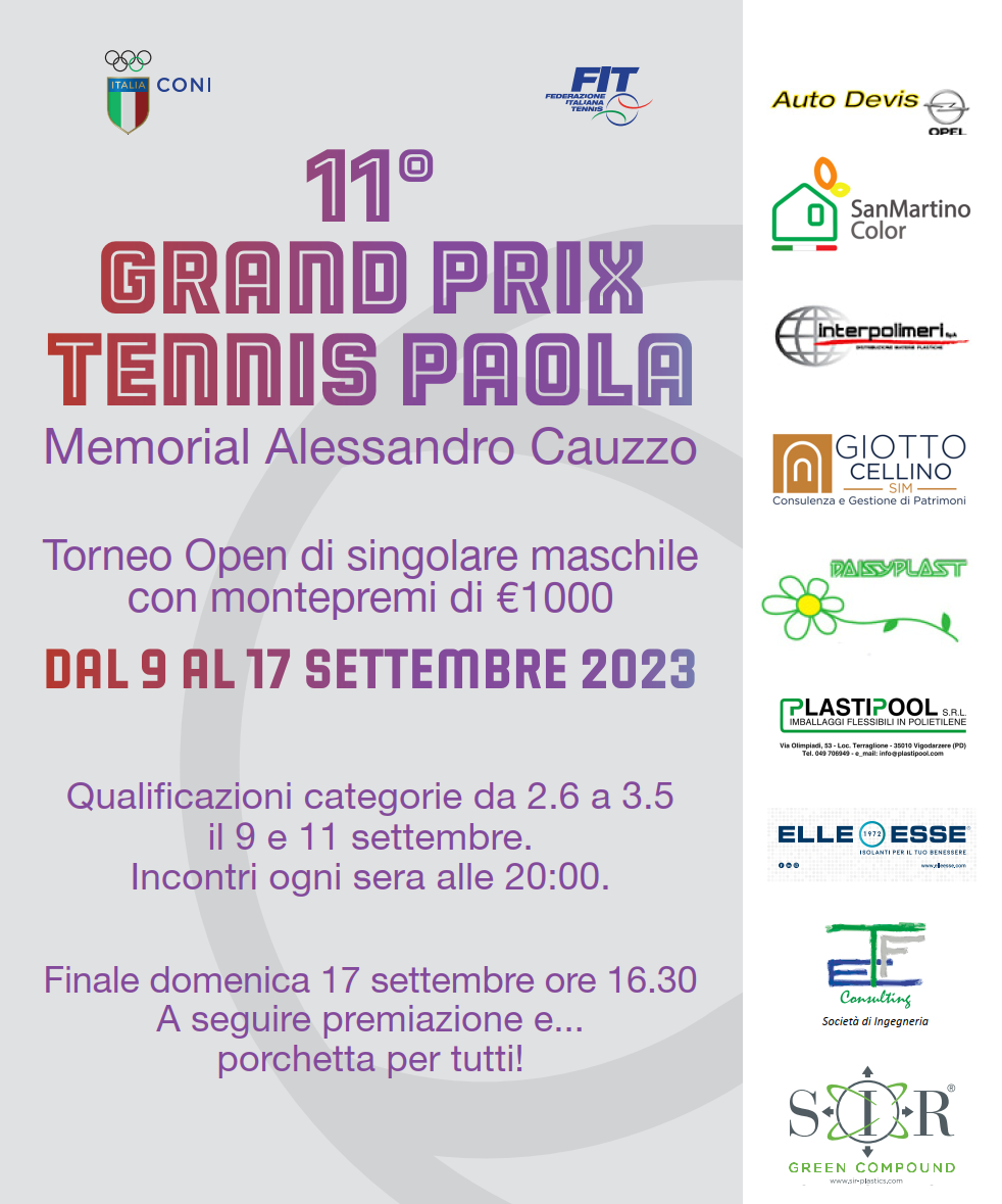 11° Grand Prix Memorial Alessandro Cauzzo