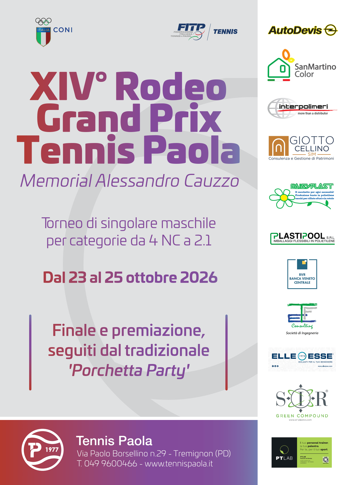 14° Grand Prix Memorial Alessandro Cauzzo